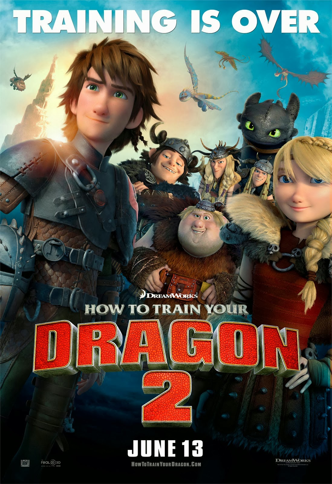 How to Train Your Dragon 2 movie poster